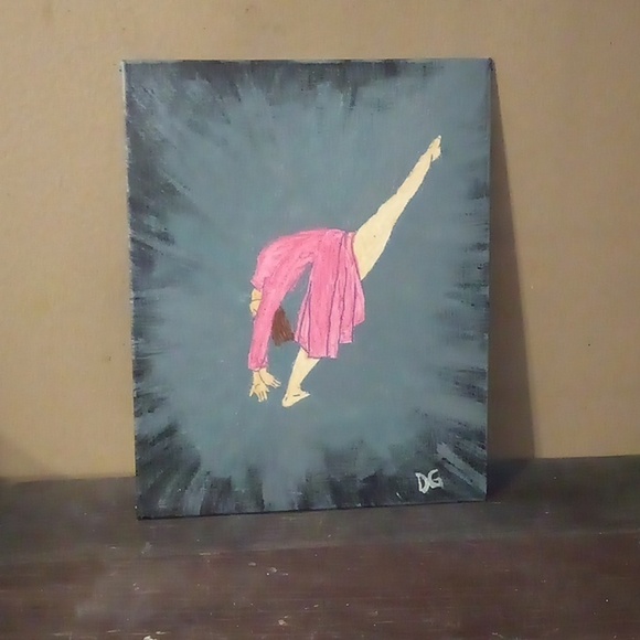 Hand Crafted Other - Hand Painted Dance The Night Away Painting - 8" X 10"